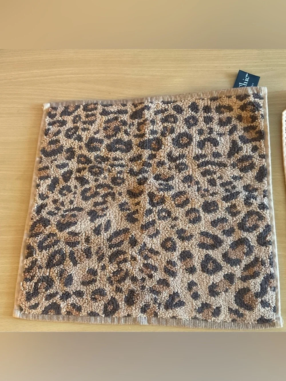 City Chic Leopard Print Cotton Face Towels